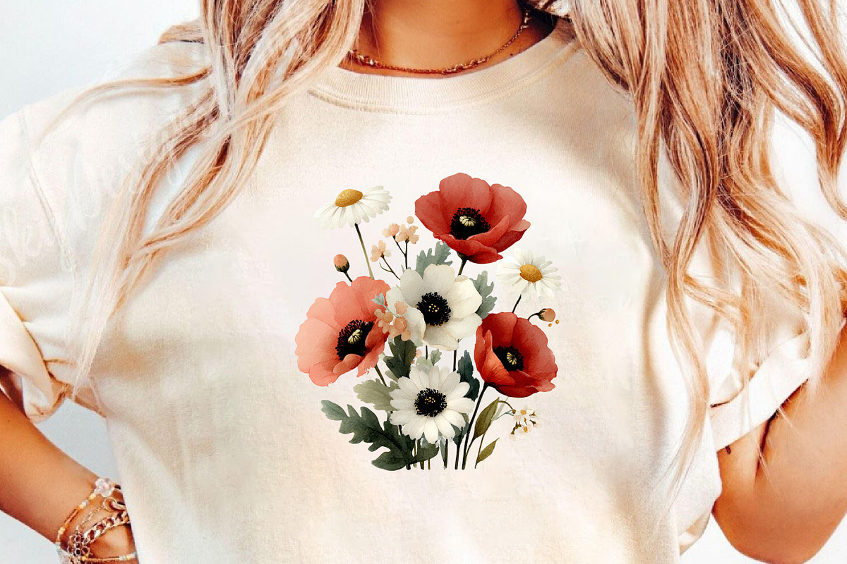 Poppy Flower Cottagecore Art, an Illustration by DreamCafeArt (Photo 6 of 6)