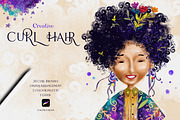 Curl Hair Procreate Brushes, a Brush Add-On by ArtstudioByKhushbu (Thumbnail 1 of 6)