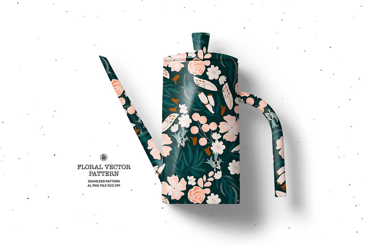 Hand Drawn Vector Floral Pattern, a Pattern Graphic by Webvilla Studio (Photo 6 of 6)