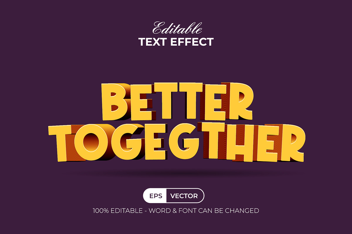 3D Text Effect Yellow Curved Style, a Layer Style Add-On by Mockmenot (Photo 1 of 2)