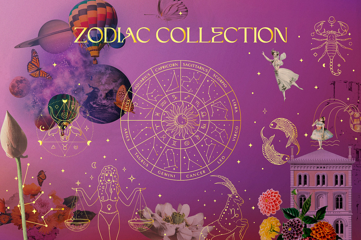 Zodiac Signs Horoscope Illustrations, a Graphic by Olya Creative (Photo 36 of 37)