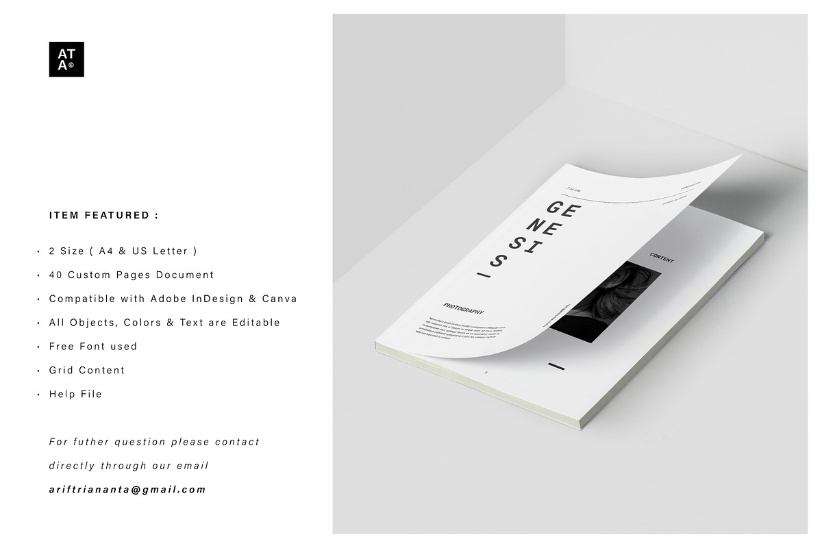 GENESIS Creative Portfolio, a Magazine Template by Arif Tri Ananta (Photo 13 of 14)