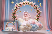 22 Soft Baby Digital Backdrops, a Background Graphic by 3Motional (Thumbnail 2 of 7)