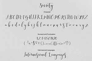 Society Calligraphy Modern