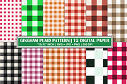 Gingham Plaid Pattern Digital Papers, a Pattern Graphic by Gfx Expert Team (Thumbnail 1 of 3)