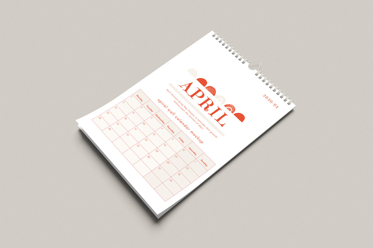 Spiral Calendar Mockup, a Household Mockup by Twins_studio926 (Photo 5 of 5)
