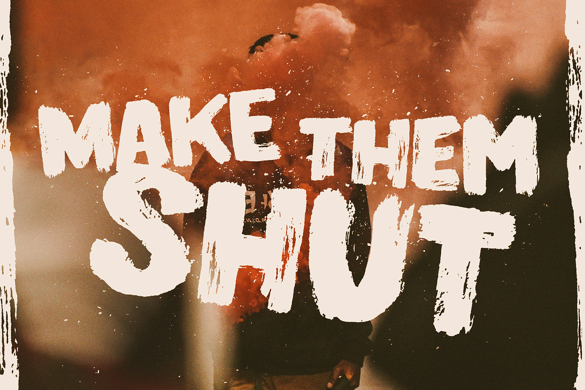 Painterman Brush Font preview 6