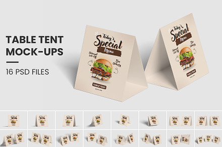Table Tent Mockup | Table Card, an Advertising Mockup by Compositing Studio