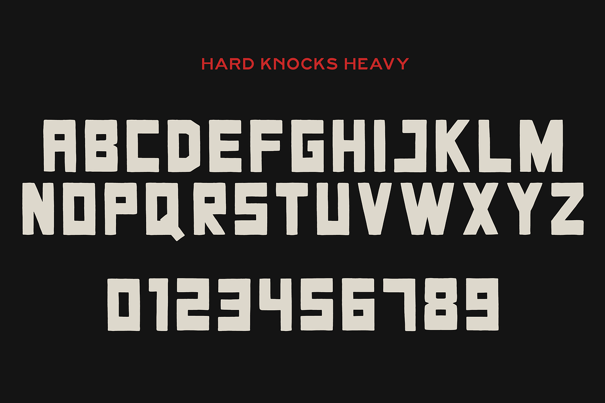 HARD KNOCKS — A Streets Display Font preview 3