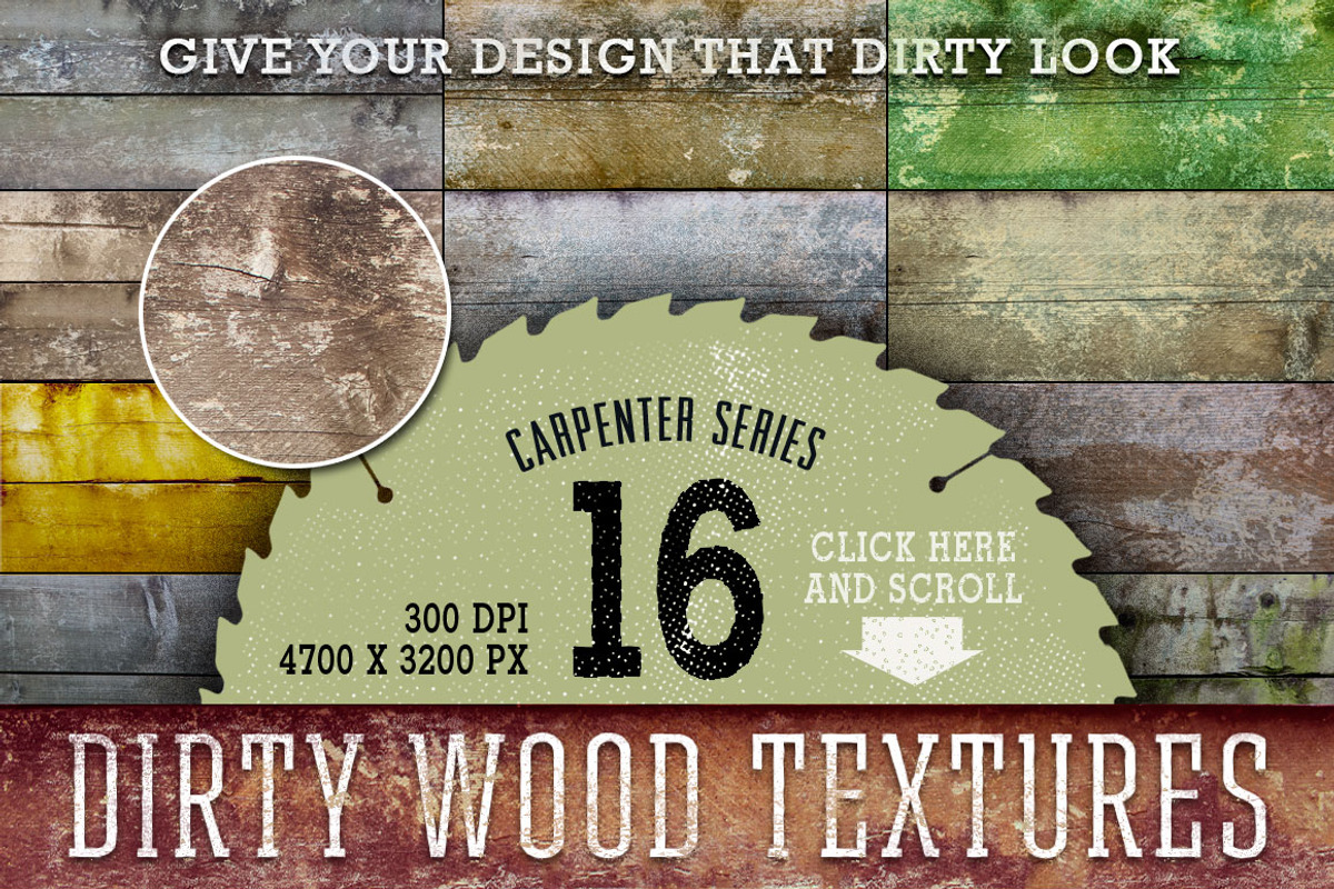 Dirty Wood Texture Set - 16 HRs, a Texture Graphic by Fresh Design Elements