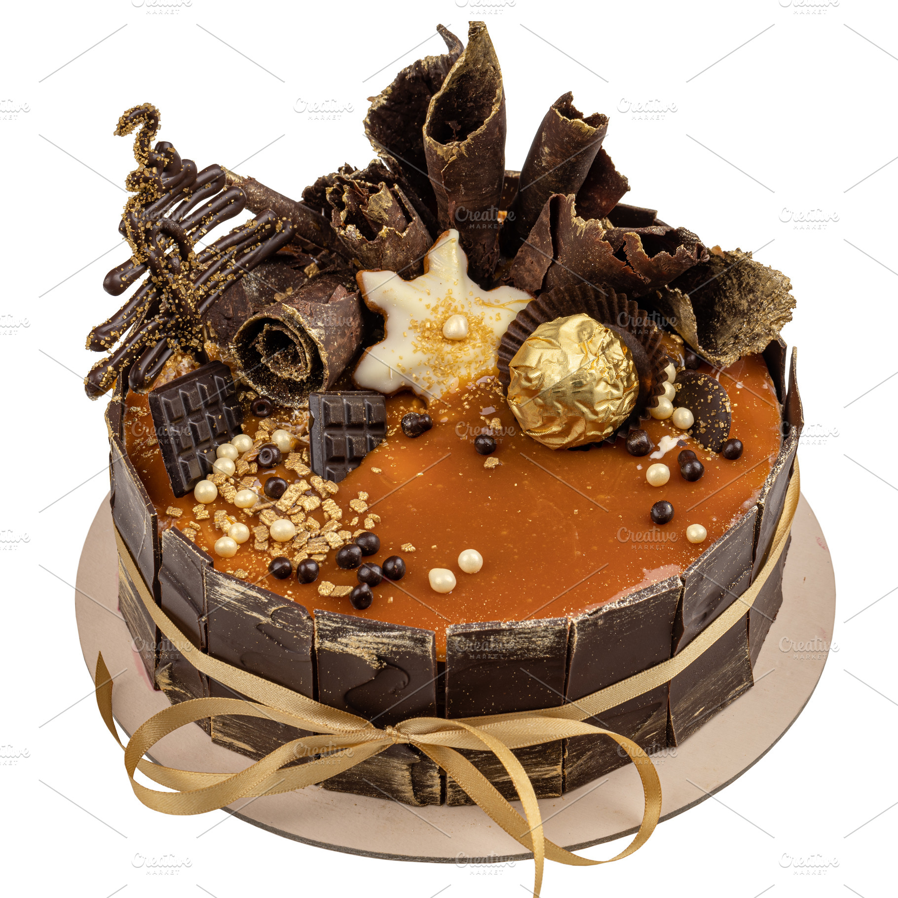 Festive chocolate cake, a Background Photo by Grafvision photography