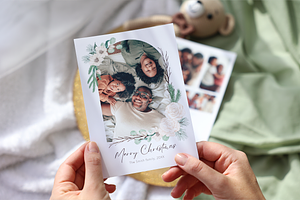 Photo Christmas Card Family Holiday