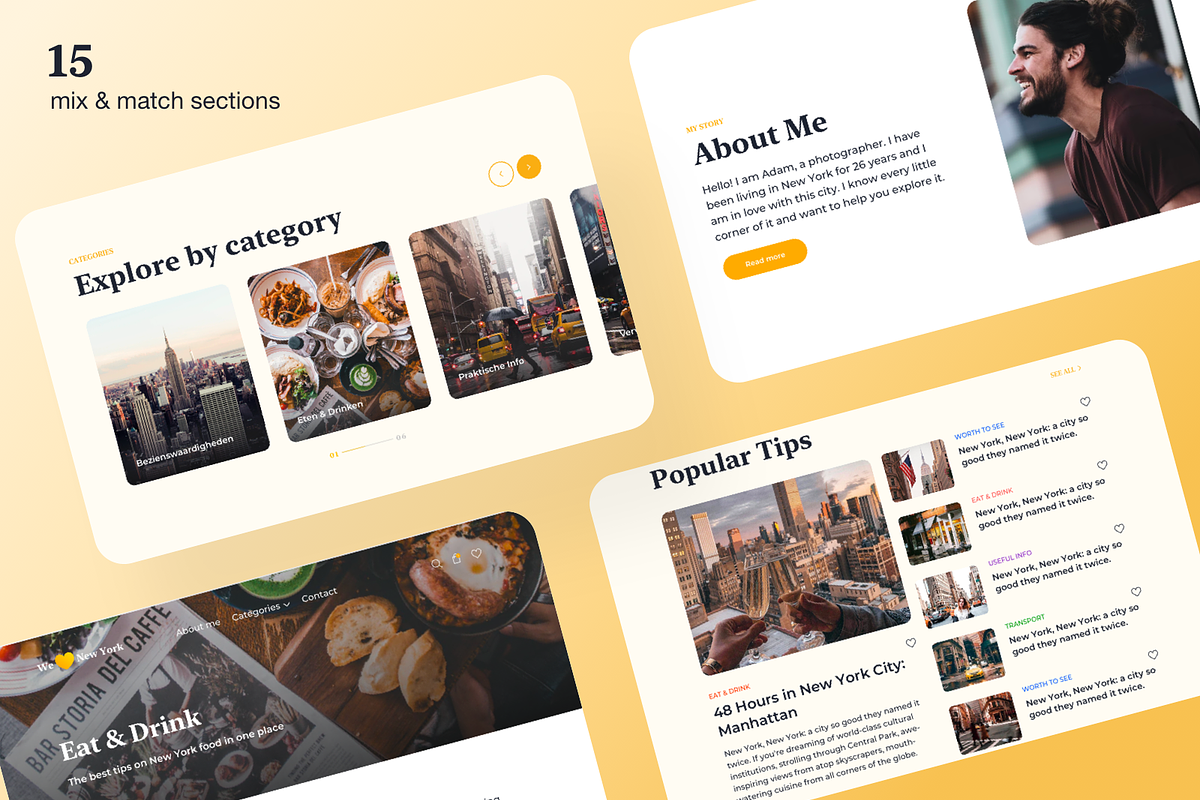 We Love New York Blog UI Kit, an UI Kit Template by AE.design (Photo 6 of 8)
