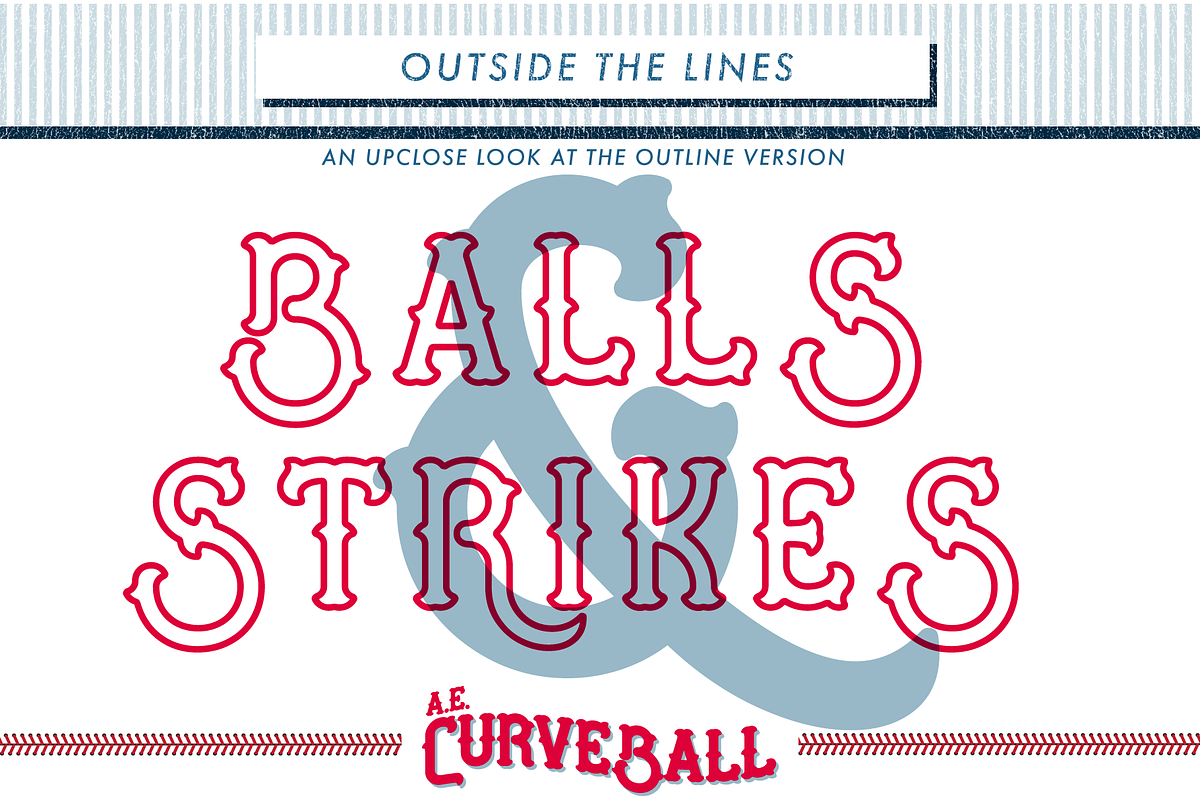 AE Curveball Vintage Typeface preview 7