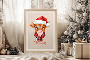 Christmas Farm Highland Cow Sublimai, an Illustration by DreamArtGraphic (Thumbnail 3 of 5)