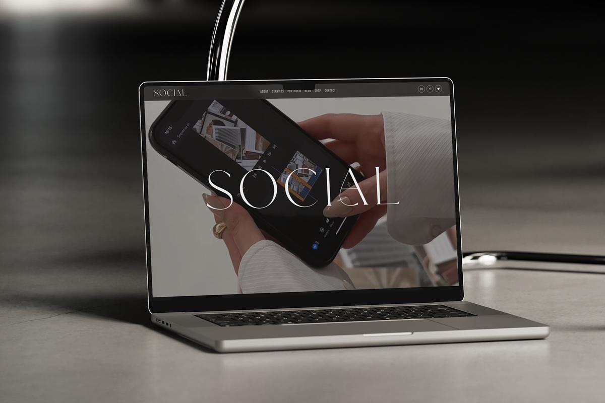 Social: Squarespace 7.1 Template, a Squarespace Template by The Styled Square (Photo 2 of 6)