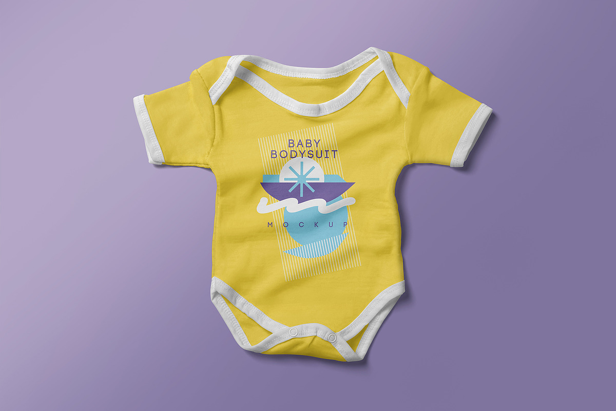 Baby Romper Mockup, a Product Mockup by PixelVoyager (Photo 4 of 8)