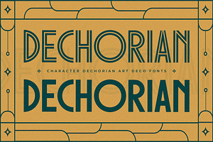 Dechorian New Art Deco Font