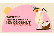 10 Summer Retro Cocktail Banners, a Seasonal Illustration by Soulprint Mercury (Thumbnail 4 of 12)