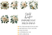 Green Boho Flower Clipart Bundle, a Decorative Illustration by Nicole Branger Art (Thumbnail 10 of 20)