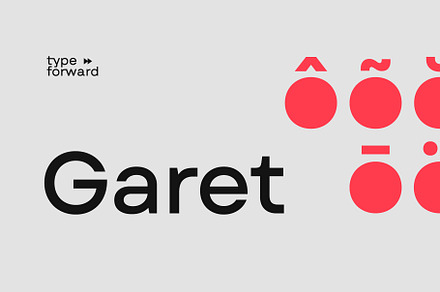 Garet Font Family, a Sans Serif Font by Type Forward