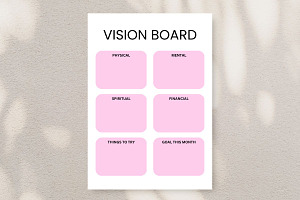 Vision Board Printable