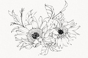 Procreate flower stamp, sunflower, a Brush Add-On by AnnaPolitmerskaja (Thumbnail 3 of 11)