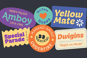 Manju; Retro Soft Display Font