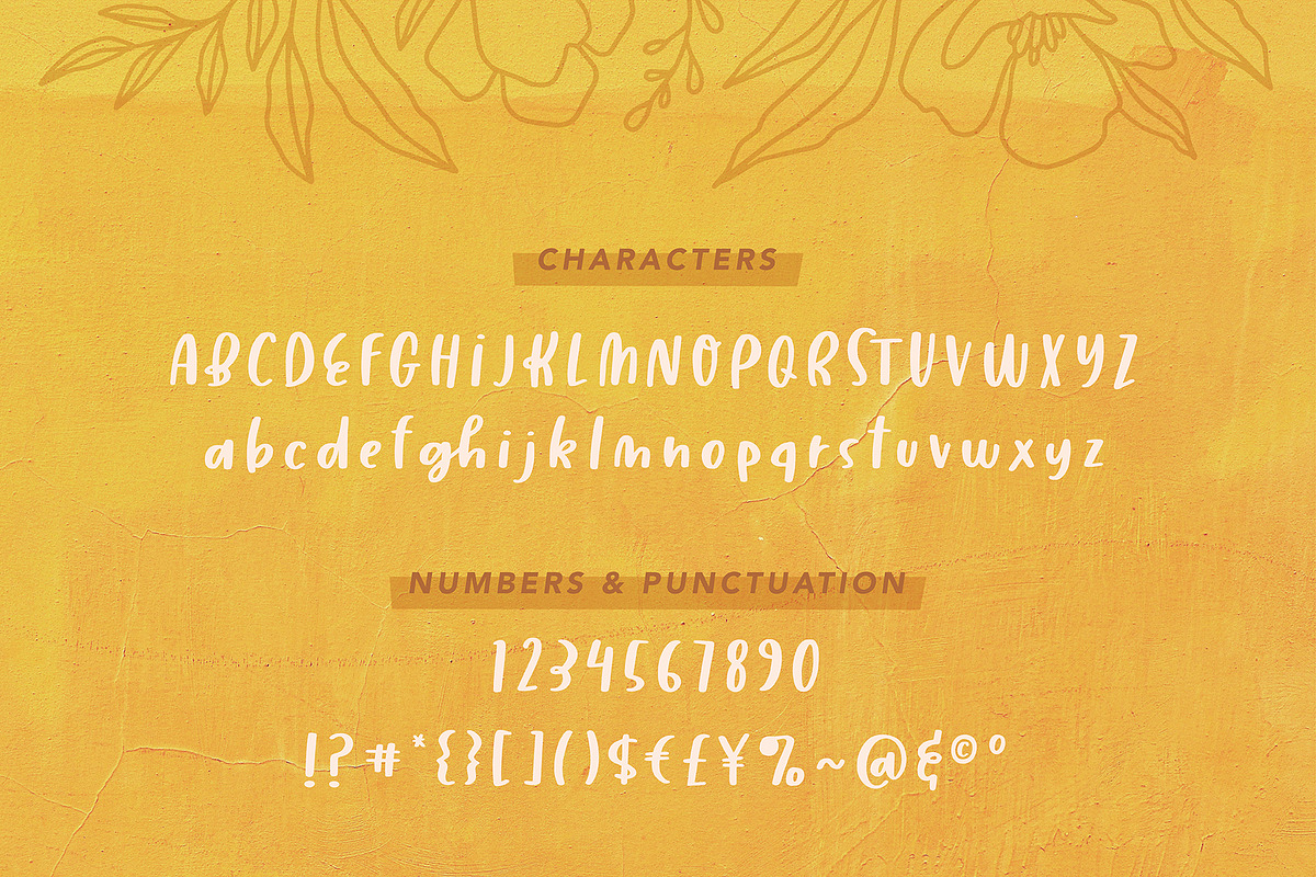 Wild Yarrow | A handwriting font preview 2