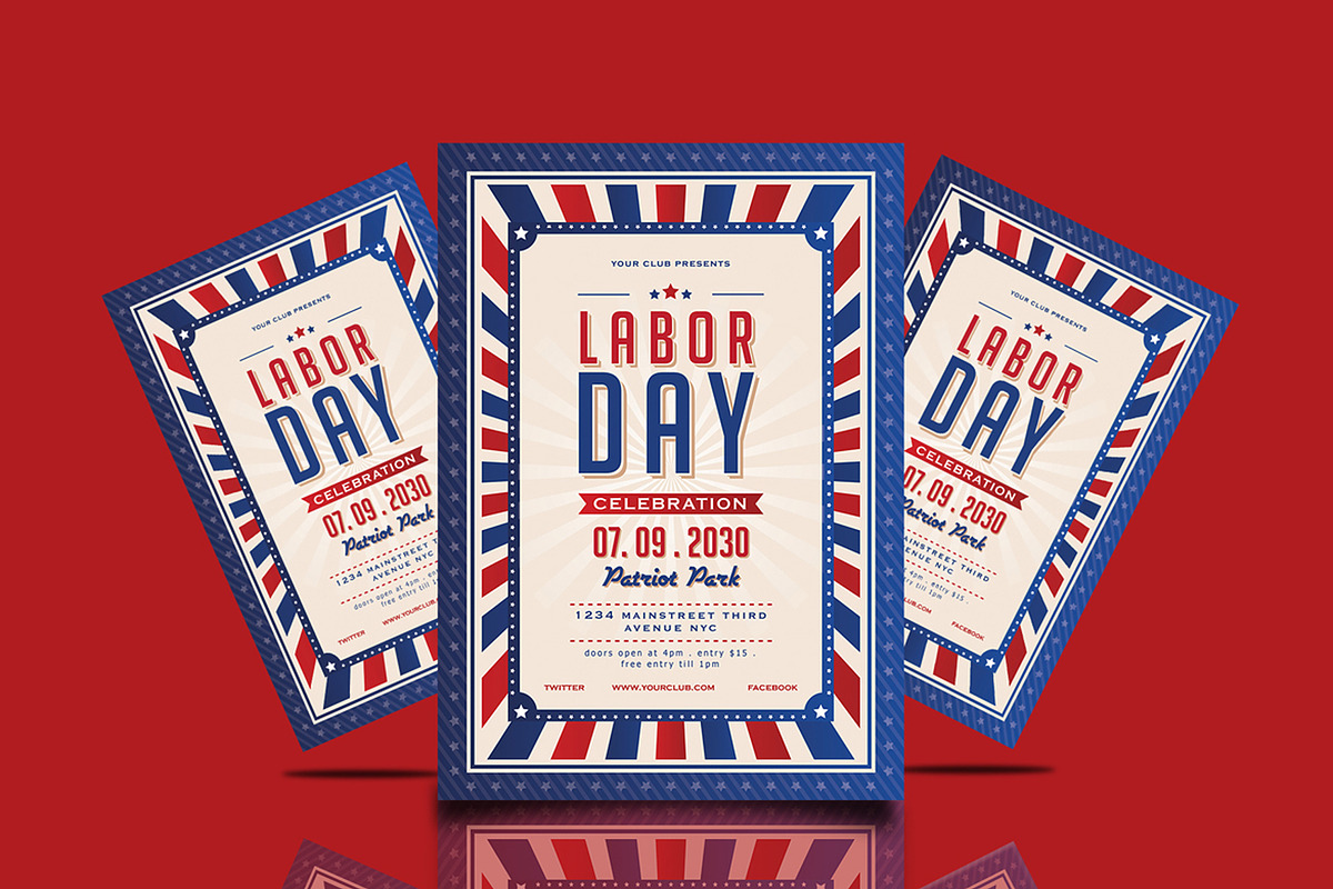 Labor Day Celebration Flyer Set, a Flyer Template by Totem Design Studio (Photo 3 of 4)