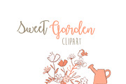 Sweet Pink Garden Wedding Clipart, an Illustration by Bamboobear Books Shop (Thumbnail 2 of 6)