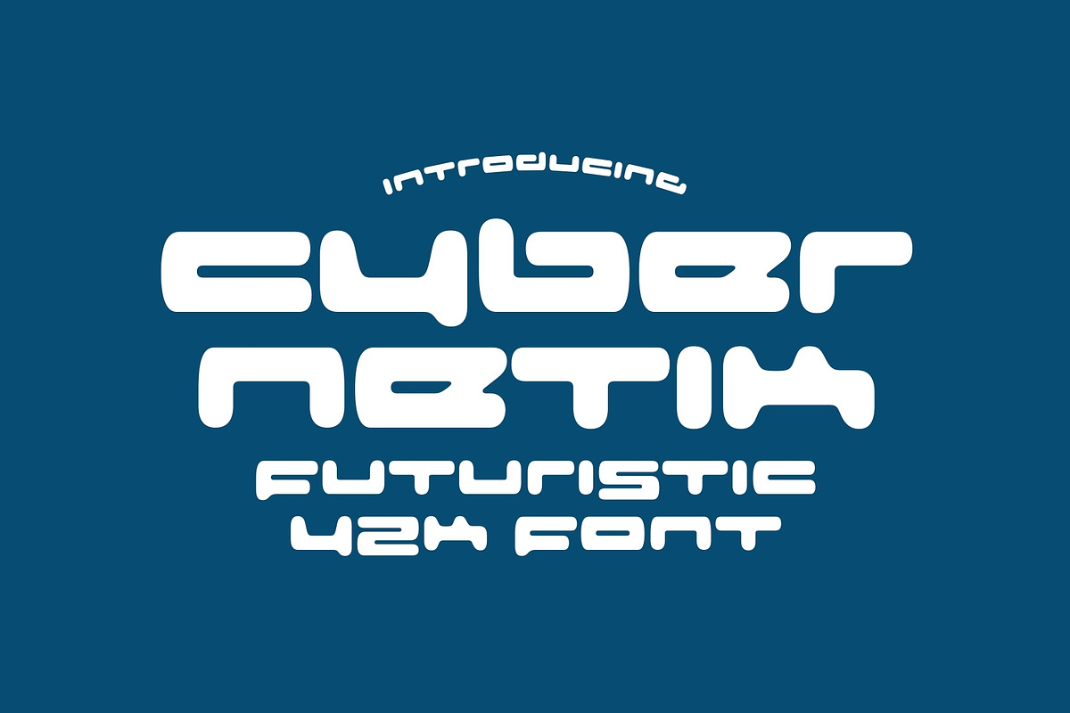 Cybernetik - Futuristic Y2K Font, a Sans Serif Font by HipFonts (Photo 2 of 9)