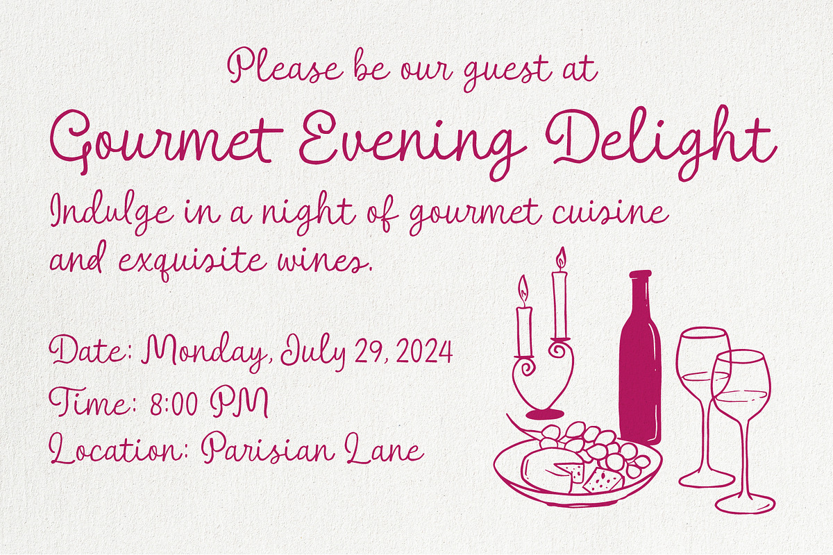 Tasteful Gourmet Script, a Script Font by Ef Studio (Photo 2 of 11)