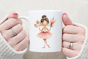 Watercolor Blush Pink Ballerina Clip, an Illustration by Sublimation Artist (Thumbnail 4 of 6)