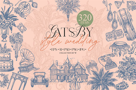 Gatsby-style wedding