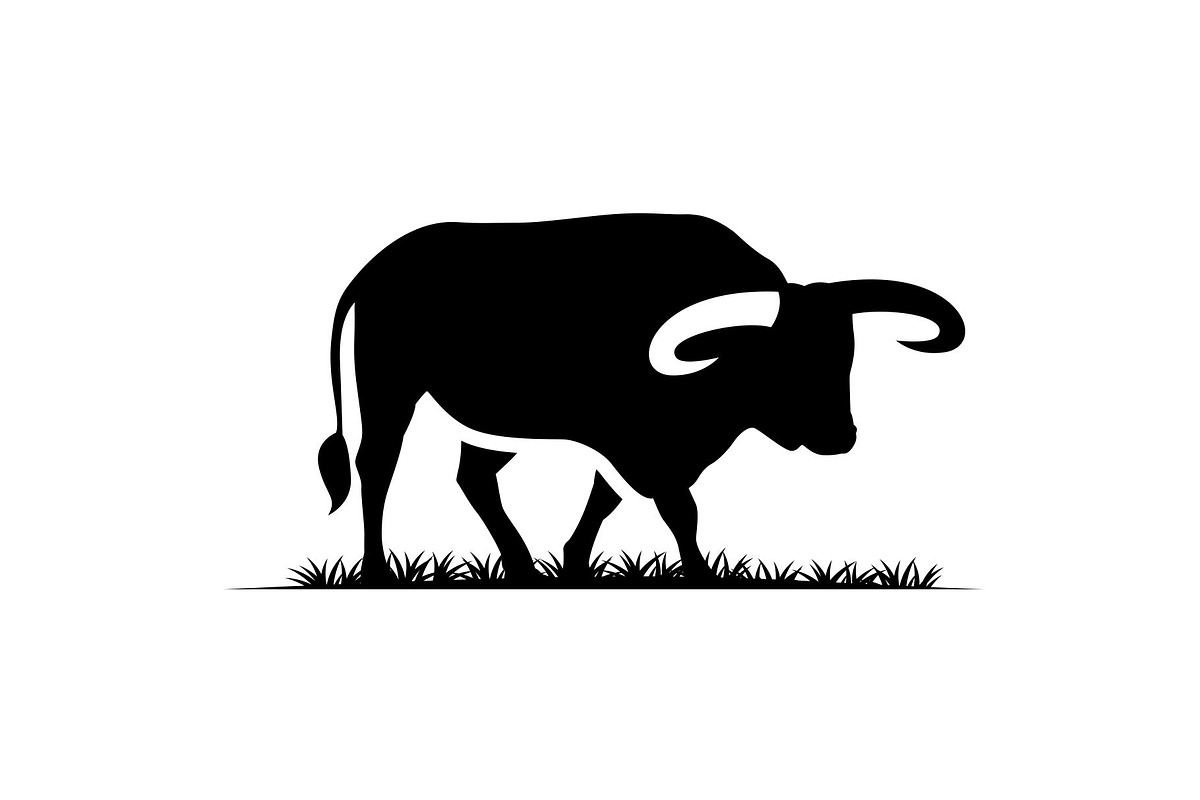 Cow Angus Cattle Grass Silhouette, a Branding & Logo Template by Buqancreative (Photo 6 of 10)