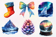 Christmas Polar Lights Clipart, an Illustration by Dream Creation (Thumbnail 6 of 7)