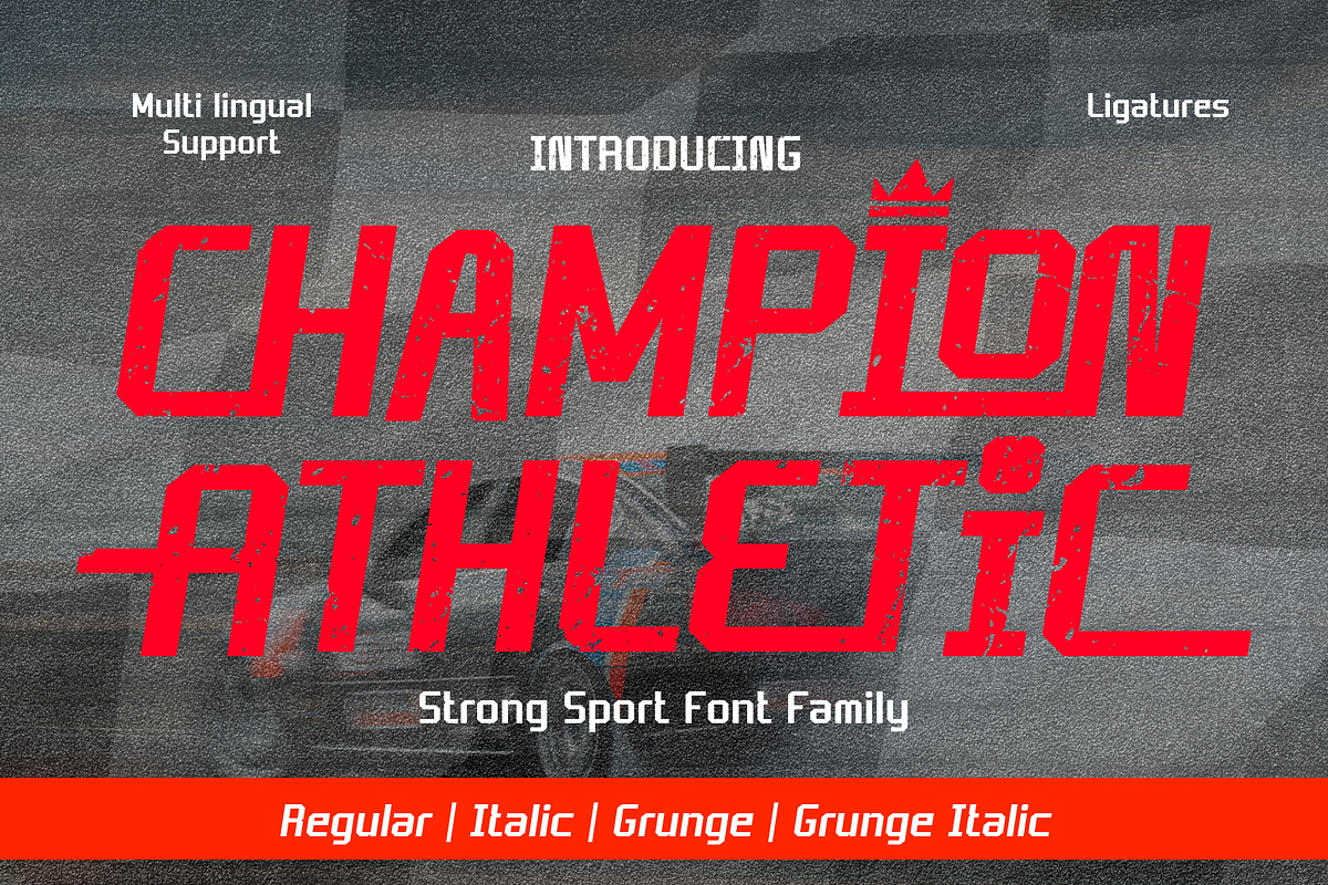 Champion Athletic - Sport Font, a Sans Serif Font by Brown Cupple (Photo 1 of 11)