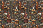 Alchemy Seamless Pattern, a Pattern Graphic by Designs by Helen Trupak (Thumbnail 3 of 8)