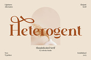 Heterogent - Premium Serif Font, a Serif Font by Artiveko (Thumbnail 1 of 8)