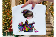 Whimsical Christmas Fairy Clipart, an Illustration by Dream Creation (Thumbnail 6 of 8)