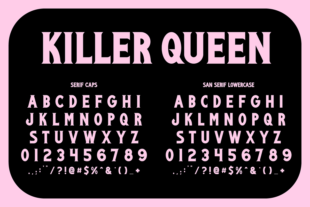Killer Queen Display Font, a Font by Brethrendesignco (Photo 2 of 3)