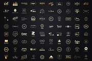 100 Minimalistic Logo Templates, a Branding & Logo Template by Krukowski Graphics (Thumbnail 6 of 6)