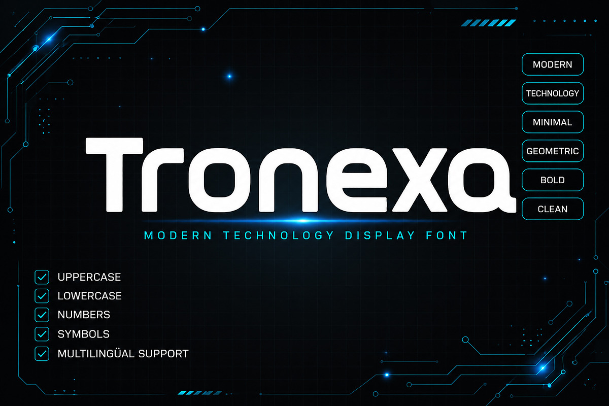 Tronexa, a Serif Font by Wow Magic (Photo 1 of 5)