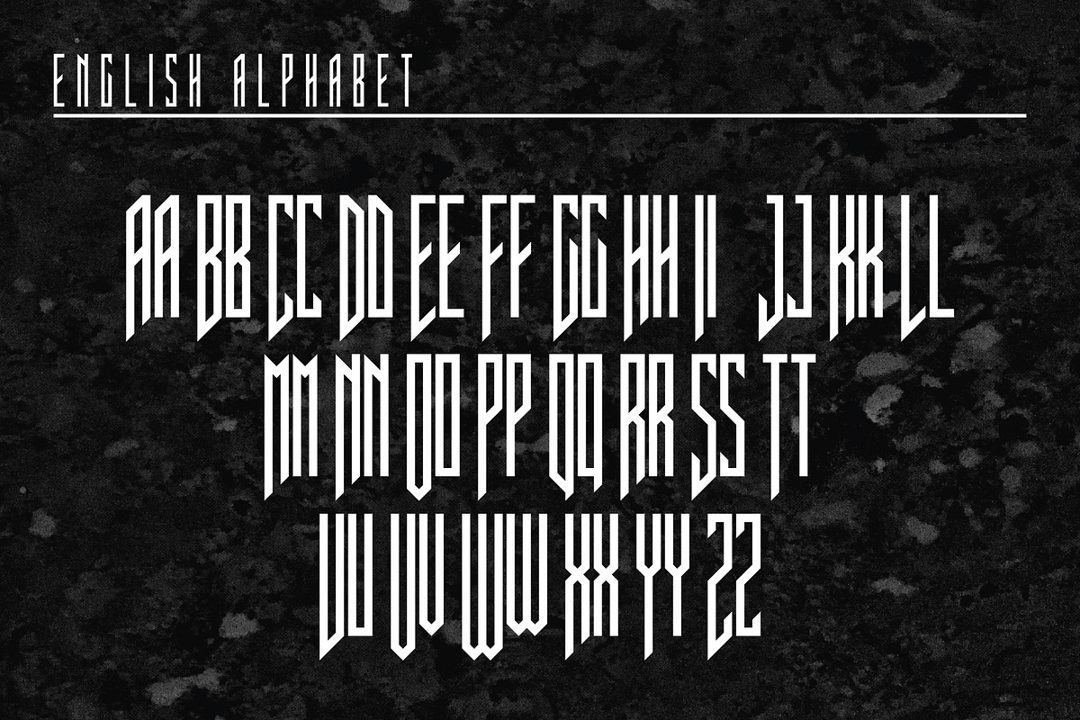 Mont Blanc Sharp Label Font, a Blackletter Font by JumboDesign (Photo 2 of 8)