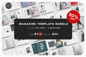 Magazine Template Bundle - 80% OFF