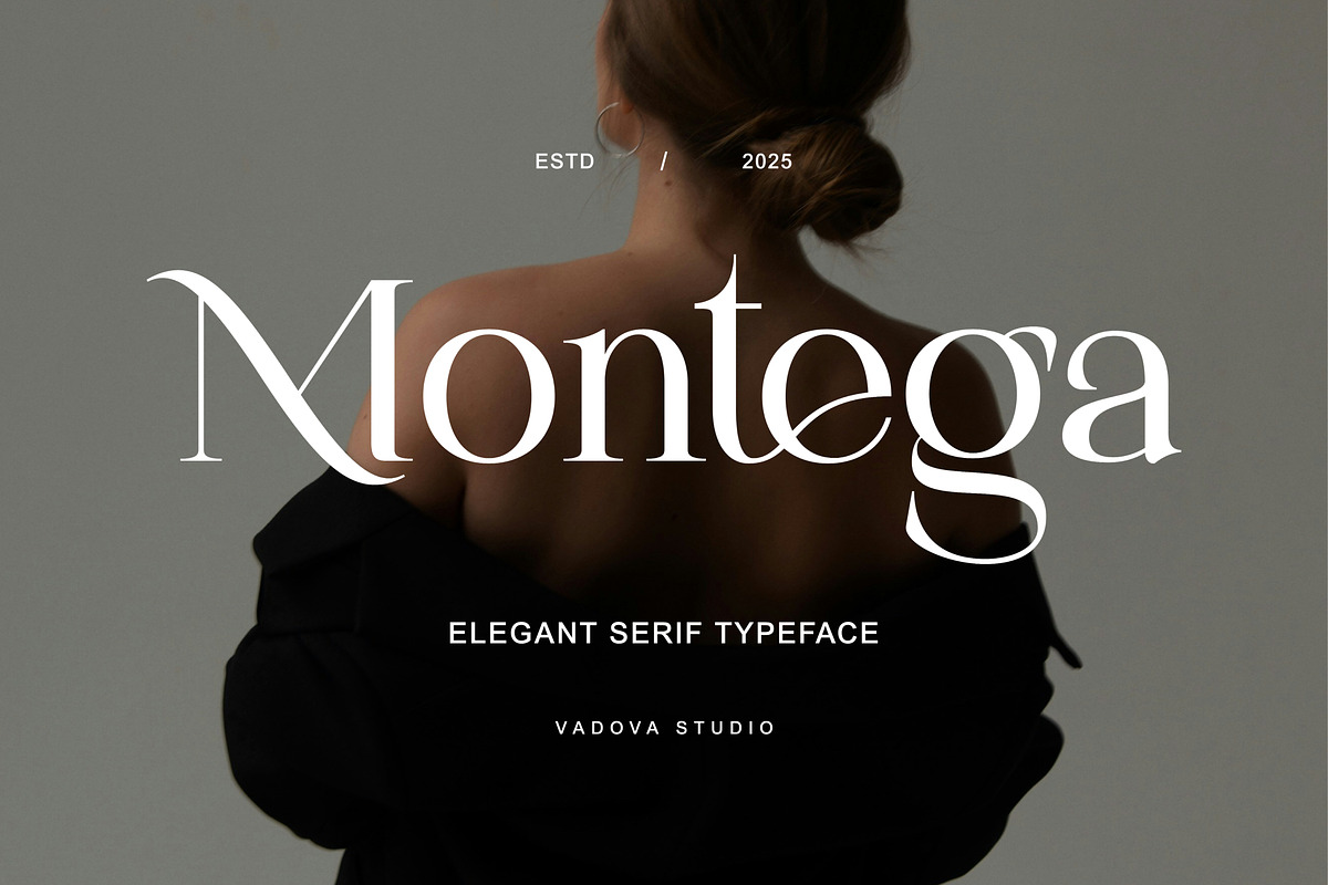 Montega Elegant Serif Typeface Font, a Serif Font by Vadovastd (Photo 1 of 8)