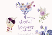 Midnight Botanica - Purple Flowers, a Decorative Illustration by Muse Artist (Thumbnail 3 of 12)