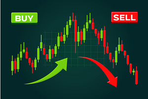Buy and Sell Signals with Bullish, a Finance Illustration by BabySofja