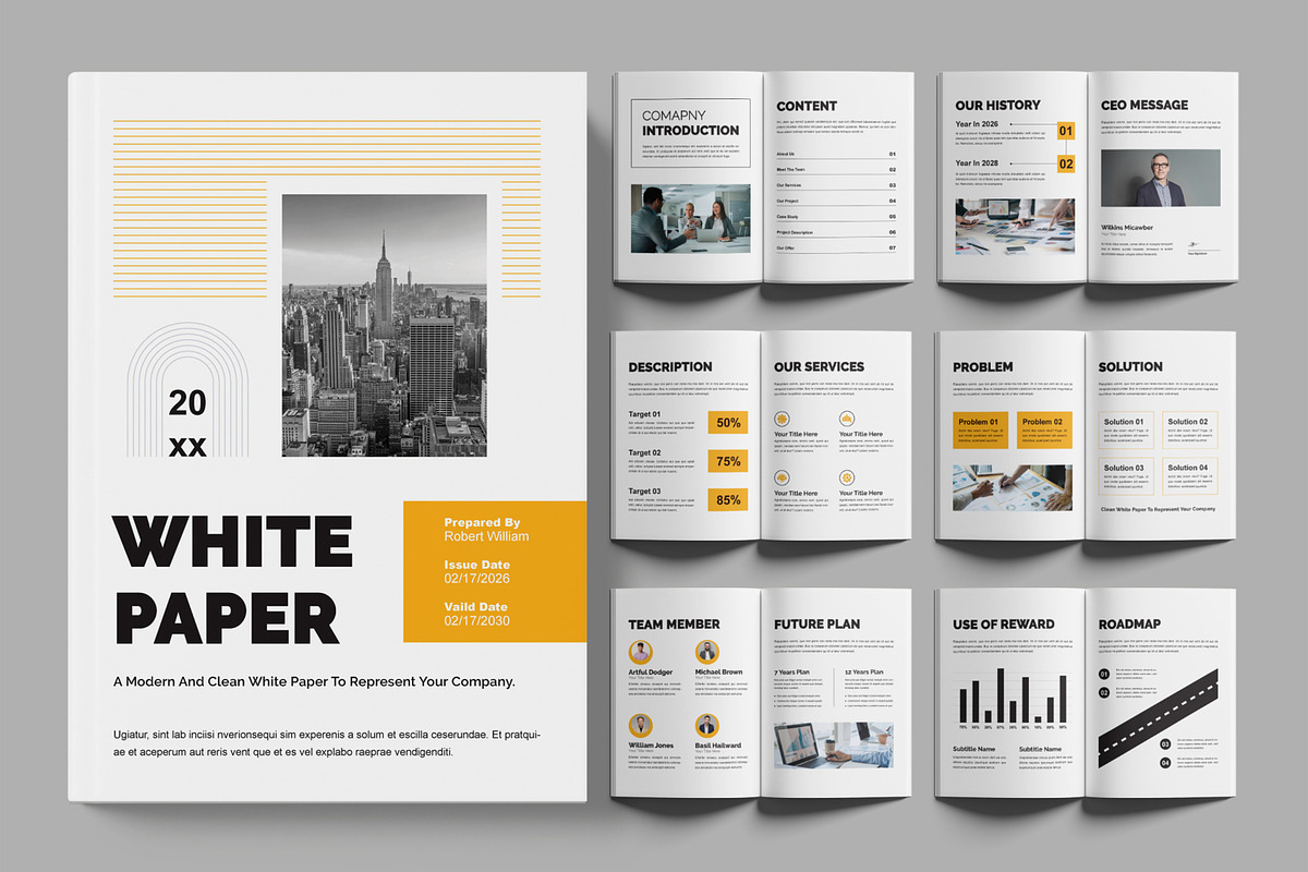 White Paper Design, a Brochure Template by ContestDesign (Photo 1 of 3)